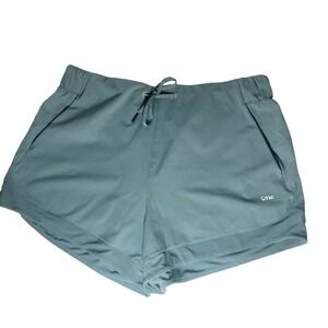 Museonly‎ Light Blue Active Wear Drawstring Shorts Women's XL